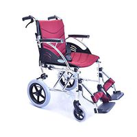 ChenCheng Wheelchair, Aluminum Alloy Elderly Disabled Hand Push Wheelchair, Lightweight Folding Portable Travel Medical Supplies (Color : B)