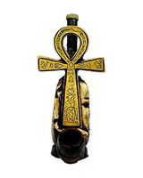 Gold Ankh Smoking Pipe - Handmade Tobacco Pipe - Hand Pipe - Collectibles - Egyptian Symbol - Cross of Life - Crux Ansata - Ancient Religion