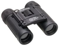 Sportstek 8X21 Black Rubber Coated Compact Binoculars w/case, strap & cleaning cloth