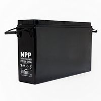 NPP FT12-155Ah Front Access Deep Cycle AGM Solar Energy Power 12V 155Ah Telecom UPS Battery with Button Style Terminals