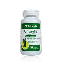 Oppuland Chlorella 1000mg, Green Superfood 60 Tablets