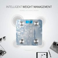 LYAOE Bluetooth Body Fat Scale Frosty Palace Smart Wireless Scale with LCD Display Measuring Body Weight Bmi and Health Digital Scale