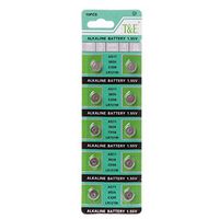 Sara-u 10PCS Alkaline Battery AG11 1.55V LR721 362 SR721 162 Button Coin Cell Watch Toys Batteries Control Remote