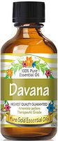 Pure Gold Davana Essential Oil, 100% Natural & Undiluted, 60ml