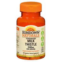 Sundown Milk Thistle 240mg , 60 Capsules ea (Packs of 2)