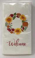 Northeast Home 2-ply Guest Towels Buffet Hostess Paper Napkins, 48-Count, Autumn Harvest (Welcome Harvest Wreath)