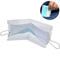 FunPa 10PCS Mouth ma-sk Storage Clip Foldable ma-sk Storage Case ma-sk Folder Clip