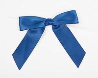 7/8" Royal Pre-Tied Bow (100 Pieces) - CB-BOW7RO