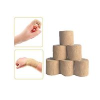 Self Adhesive Bandage Gauze Rolls Cohesive Bandage Tape Sensitive Skin First Aid Wrap 2"X 5yds (6 Count) For Ankle Sport Injury Pets