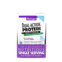 Bluebonnet Nutrition Dual-Action Protein Powder, Whey from Grass Fed Cows, 26 Grams of Protein, No Sugar Added, Non GMO, Gluten Free, Soy Free, Kosher Dairy, 8 Count, 8 Servings, French Vanilla Flavor