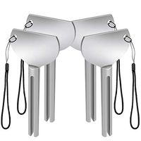 LEAGY 4Pack Simple and Practical Metal Tube Squeezer Wringer for Extruding More Cosmetic, Skin Care Products, Toothpaste, Glue, Other Tube Products, Contains Lanyard