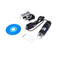 Neewer 0.3MP USB Digital Microscope Magnifier 8-LED Photography 50X - 500X N02 Black