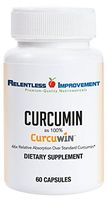 Relentless Improvement CurcuWin Curcumin Relative Absorption 46x Over Standard Curcumin No Black Pepper