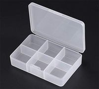 Pill Box 6 Grids Medicine Storage Pocket Pills Dispenser Organizer Moisture Proof to Hold Kinds of Vitamins Supplements and Medication Portable for Travel