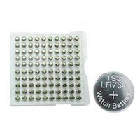 AG5 LR754 754 LR48 193 Alkaline Button Batteries 100Pcs