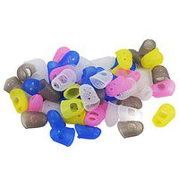 SUBBRY 5 Sizes Guitar Fingertip Protectors Silicone Finger Guards for Ukulele Electric Guitar Small Middle Large