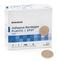 MCKESSON Adhesive Spot Bandage Medi-Pak Performance Sheer 1" Diameter Round Tan (#16-4822, Sold Per Box)