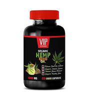 Stress Relief Supplements for Adults - Hemp Seed Oil Organic 1000Mg - Hemp Oil for Pain Relief 1000 mg - 1 Bottle 120 Liquid Capsules