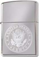 US Army Seal Eagle Circle Logo Engraved Lighter - MADE IN USA