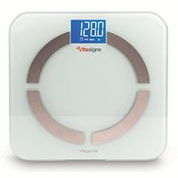 Vitasigns VS-3200-W Bluetooth Digital Body Analyzer Scale, White Glass