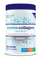 Genuine Health Marine Collagen+, Unflavored Hydrolyzed Collagen Powder, Wild Caught Fish, 7.41oz Tub