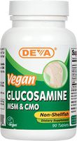 DEVA VEGAN VITAMINS VEGAN GLUCOSAMINE,MSM-CMO, 90 TAB (3 pack)