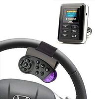 Bluetooth Car Kit FM Transmitter MP3 Player Steering Wheel USB SD MMC Card Black
