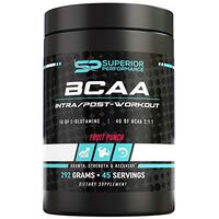 New Superior Performance BCAA Glutamine Branch Chain Amino Acids Intra/Post Workout Supplement Fruit Punch