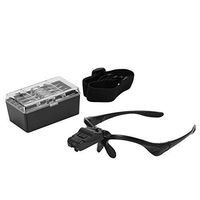 Head Mount Magnifier Glass, Rotekt LED Illuminated Magnifying Loupe Jeweler Eyelash Extension Headband Magnifier for Reading Jewelry Craft Watch Electronic Repair