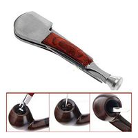 Pipe Cleaning Tool 3in1 Red Wood Tobacco Smoking Stainless Steel