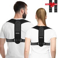 Posture Corrector Back Support Brace for Men and Women, Posture Brace Correction Shoulder Support, Adjustable Back Straightener and Providing Pain Relief from Neck, Back and Shoulder 2020 Upgraded