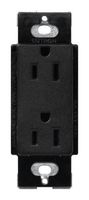 Lutron SCR-15-MN Satin Colors 15A Electrical Socket Duplex Receptacle, Midnight