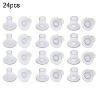 Herva 12PCS Clear High Heel Protectors 12/24 Sizes Grass High Heel Protectors Shoes, Stoppers Fits for Women Walking on Grass and Uneven Floor Wedding Shoes Small/Middle/Large