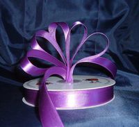 IGC Ribbon - Satin Ribbon- 7/8" Single Face 50 Yards (150 FT) - Purple - Sewing - Craft - Wedding Favors