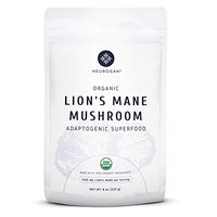 Neurogan Organic Lions Mane Mushroom Powder, 8 oz Bag, Improve Focus, Memory, Mental Clarity, Nerve Health