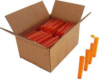 Transparent Orange Pre-Roll Tubes - 109mm - King Size - #PRT109TO - Set of 100