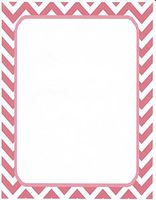 Red Chevron Stationery Printer Paper 26 Sheets