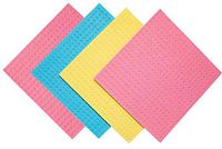 Paperless Kitchen Cleaning Cloth – Environmentally Friendly Cellulose Sponge Cloth and Paper Towel Alternative is Washable, Reusable and Biodegradable for Household and Kitchen Cleaning - 4 Pack
