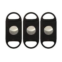 Guillotine Cigar Cutter V-Cut Stainless Steel Double Blade Cigar Scissors 3 Pack