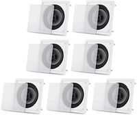Acoustic Audio CS-I83S in Wall/Ceiling 8" Home Theater 7 Speaker Set 3 Way 2450 Watt CS-I83S-7S