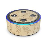 Baseball Sketches - Skin Sticker Decal Wrap for Amazon Echo Dot (2nd Generation)
