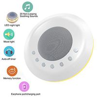 White Noise Machine for Sleeping, Best Portable Nursery White Noise Machine for Baby&Adult, 20 Non-Looping HiFi Nature Sounds Machines &Timer, Baby Sound Machines for Sleeping (White)
