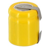 Exell 1/3AA NiCD 200mAh 1.2V Flat top Rechargeable Battery with Tabs