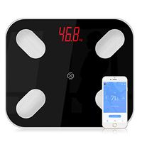 GYSECRET Smart Bluetooth Body Fat Scale with 14 Test Data Bathroom Scales, Weight Watcher Scales, Tempered Glass Precision Health Monitor with Smartphone App