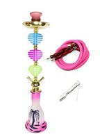 Brand New Zebra Smoke Series 24" Beach Pink Hookah
