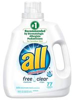 All with Stain Lifters Free and Clear Liquid Detergent, 77 Loads, 116 Ounce