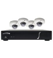 Speco DVR + Camera(s) - 4 Channels - 1 x 1 TB - 4 Camera(s) - Dome - CMOS