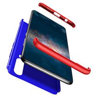 Case for Huawei P30 Case, Ultra Thin 3 in 1 Hybrid Hard Plastic Case Anti-Scratch Matte Finish Slim Cover Full Protective Bumper Case Compatible with Huawei P30 (Red + Blue)