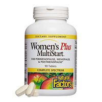 Natural Factors, Women's Plus MultiStart Daily Multivitamin, Nutritional Support for Each Stage of Menopause, 90 tablets (30 servings)