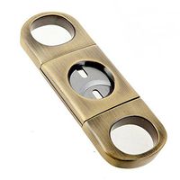 Mr.BoFly Gold Cigar Cutter Stainless Steel Guillotine for Most Size of Cigars Suitable for Travel Gifts for Dad
